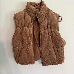 Love Tree Tan Corduroy Vest